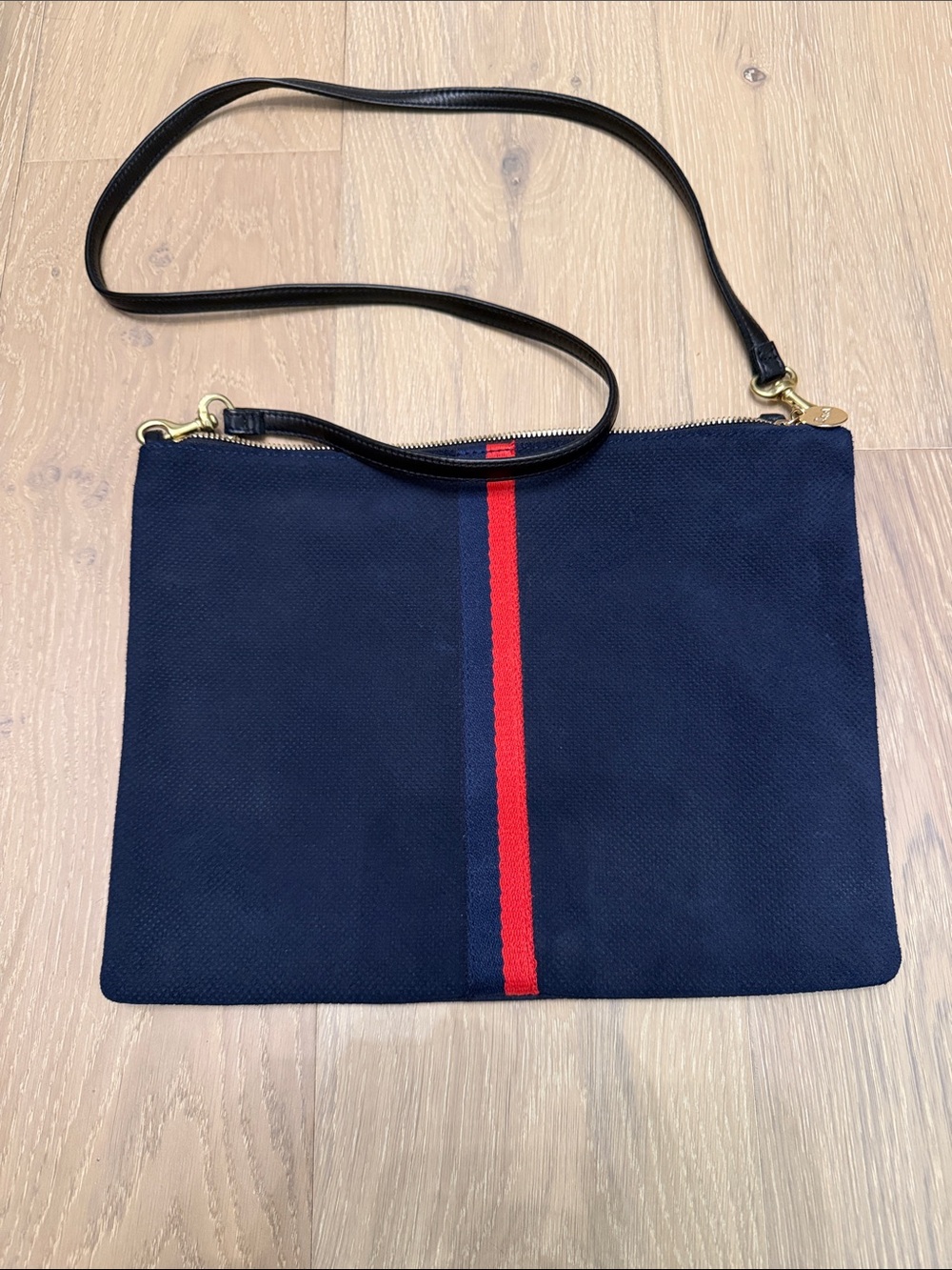 Clare V. Sac Bretelle Suede Crossbody Bag